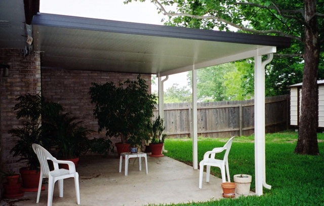 White Insulated patio cover