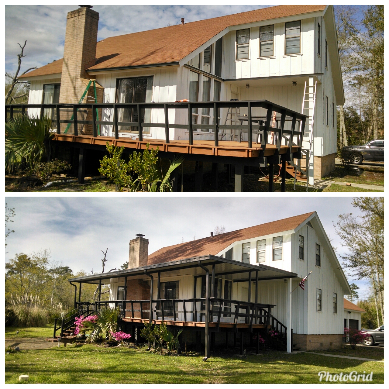 Custom designed patio cover Slidell